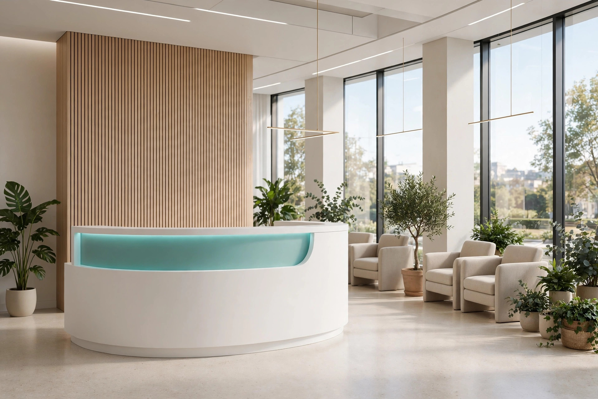 Recepción moderna de Vital Dental